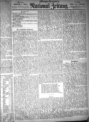 Nationalzeitung Mittwoch 8. März 1865