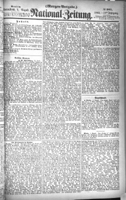 Nationalzeitung Samstag 5. August 1865