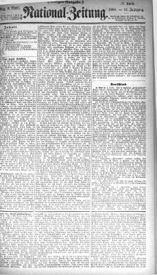 Nationalzeitung Donnerstag 9. April 1868
