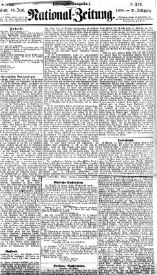 Nationalzeitung Samstag 13. Juni 1868