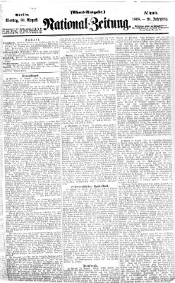 Nationalzeitung Montag 31. August 1868