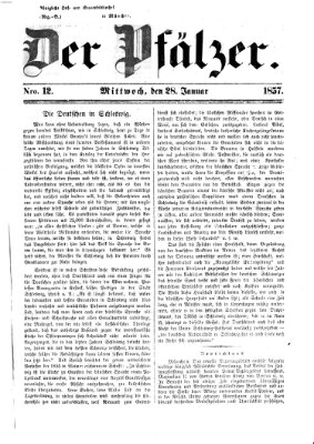 Pfälzer Mittwoch 28. Januar 1857