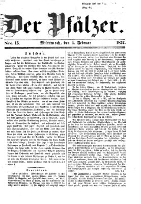 Pfälzer Mittwoch 4. Februar 1857