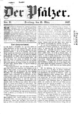 Pfälzer Freitag 13. März 1857