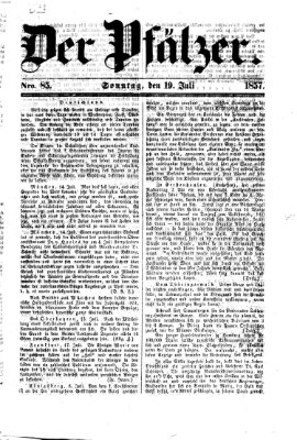 Pfälzer Sonntag 19. Juli 1857