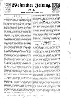 Westricher Zeitung Freitag 2. Januar 1857