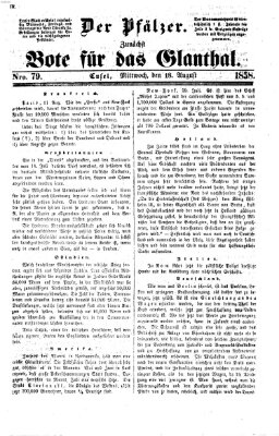 Pfälzer Mittwoch 18. August 1858
