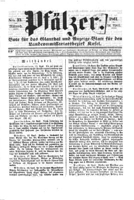 Pfälzer Mittwoch 24. April 1861