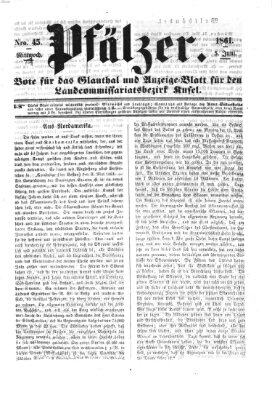 Pfälzer Mittwoch 5. Juni 1861