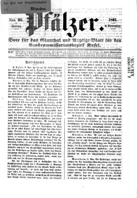Pfälzer Freitag 8. November 1861