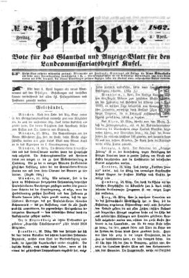 Pfälzer Freitag 4. April 1862