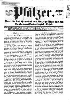 Pfälzer Freitag 9. Mai 1862