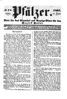 Pfälzer Freitag 12. September 1862