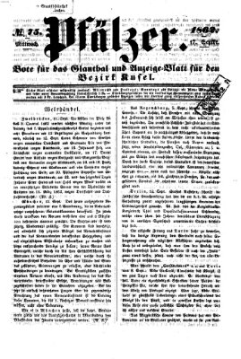 Pfälzer Mittwoch 17. September 1862