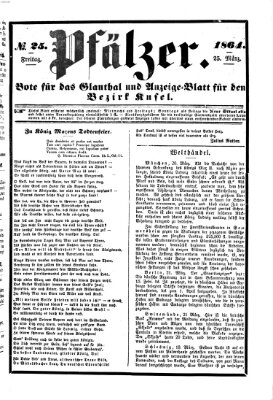 Pfälzer Freitag 25. März 1864