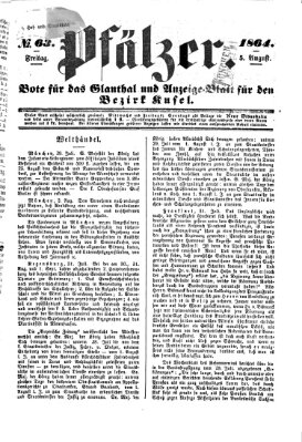 Pfälzer Freitag 5. August 1864