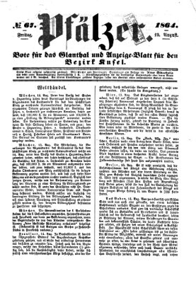Pfälzer Freitag 19. August 1864