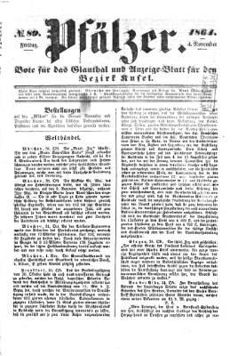 Pfälzer Freitag 4. November 1864