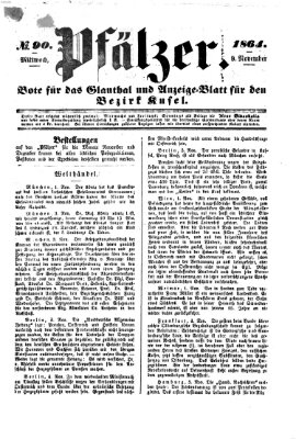 Pfälzer Mittwoch 9. November 1864