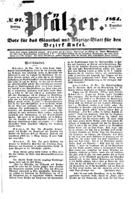 Pfälzer Freitag 2. Dezember 1864