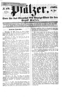 Pfälzer Freitag 22. Mai 1868