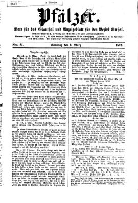 Pfälzer Sonntag 6. März 1870