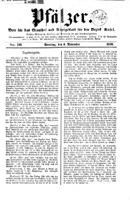 Pfälzer Sonntag 6. November 1870
