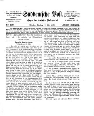 Süddeutsche Post Dienstag 17. Mai 1870