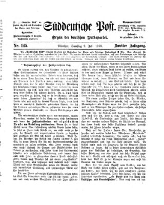 Süddeutsche Post Samstag 2. Juli 1870
