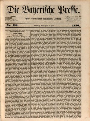 Die Bayerische Presse Montag 3. Juni 1850
