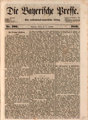 Die Bayerische Presse Freitag 27. Dezember 1850