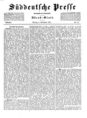 Süddeutsche Presse Montag 4. November 1867