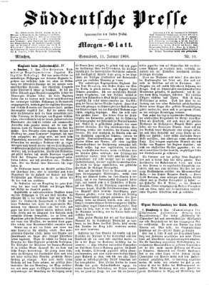 Süddeutsche Presse Samstag 11. Januar 1868