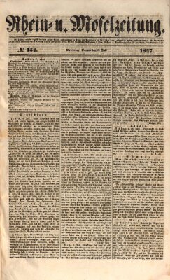 Rhein- und Mosel-Zeitung Donnerstag 8. Juli 1847