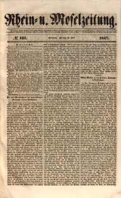 Rhein- und Mosel-Zeitung Freitag 16. Juli 1847