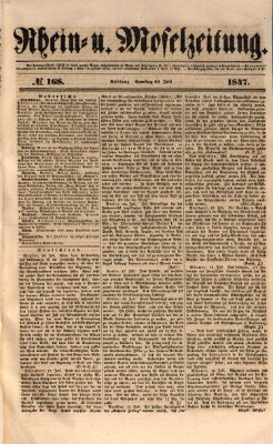 Rhein- und Mosel-Zeitung Samstag 24. Juli 1847