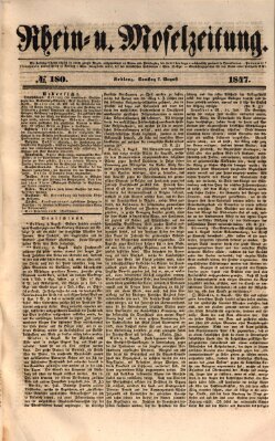 Rhein- und Mosel-Zeitung Samstag 7. August 1847