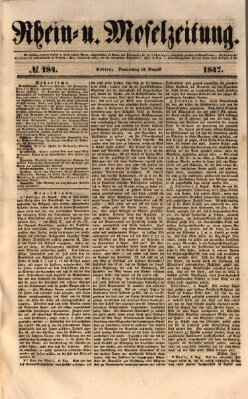 Rhein- und Mosel-Zeitung Donnerstag 12. August 1847