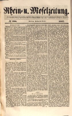 Rhein- und Mosel-Zeitung Freitag 22. Oktober 1847