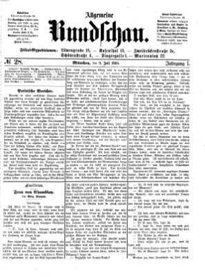 Allgemeine Rundschau Sonntag 9. Juli 1865