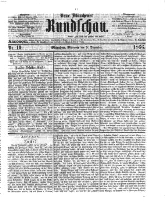 Neue Münchener Rundschau Mittwoch 5. Dezember 1866