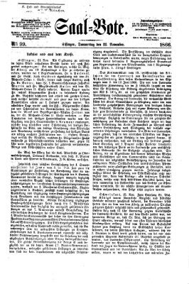 Saal-Bote Donnerstag 22. November 1866