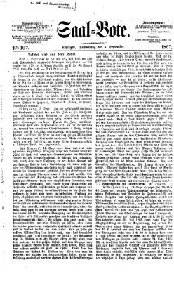 Saal-Bote Donnerstag 5. September 1867