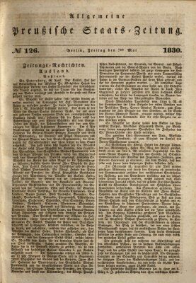 Allgemeine preußische Staats-Zeitung Freitag 7. Mai 1830
