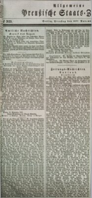 Allgemeine preußische Staats-Zeitung Dienstag 21. November 1837