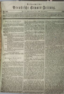 Allgemeine preußische Staats-Zeitung Samstag 30. Dezember 1837