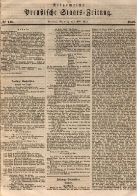 Allgemeine preußische Staats-Zeitung Montag 30. Mai 1842