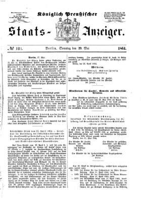 Königlich Preußischer Staats-Anzeiger (Allgemeine preußische Staats-Zeitung) Sonntag 29. Mai 1864