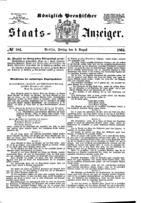 Königlich Preußischer Staats-Anzeiger (Allgemeine preußische Staats-Zeitung) Freitag 5. August 1864
