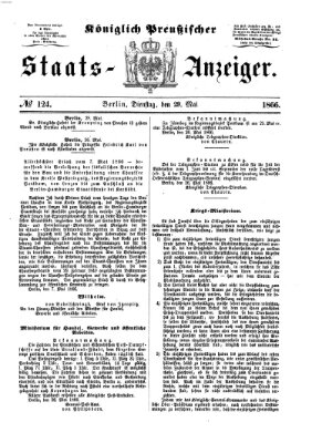 Königlich Preußischer Staats-Anzeiger (Allgemeine preußische Staats-Zeitung) Dienstag 29. Mai 1866